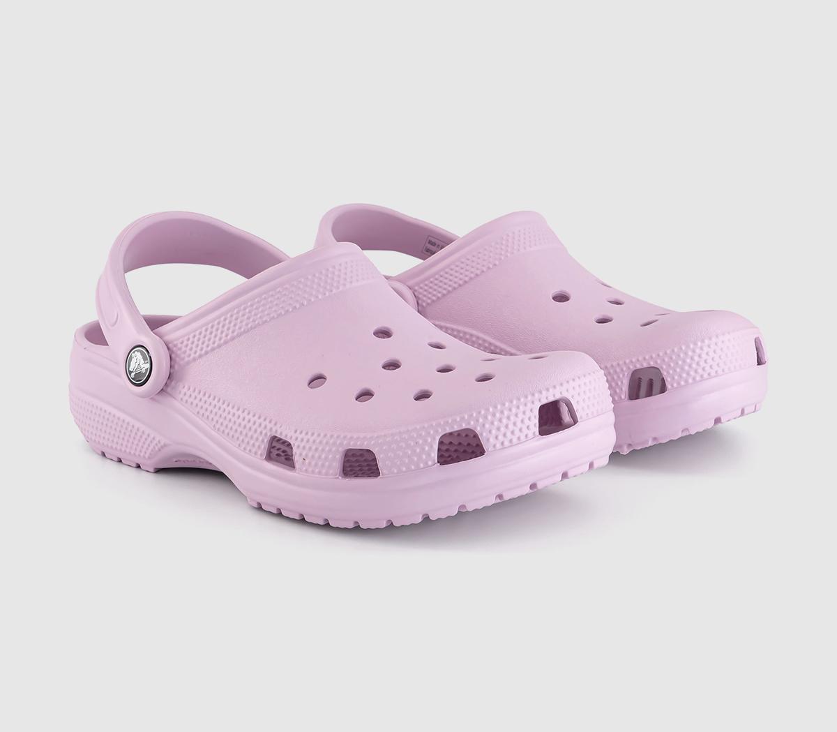 Crocs Womens Classic Clogs Ballerina Pink Synthetic, 7