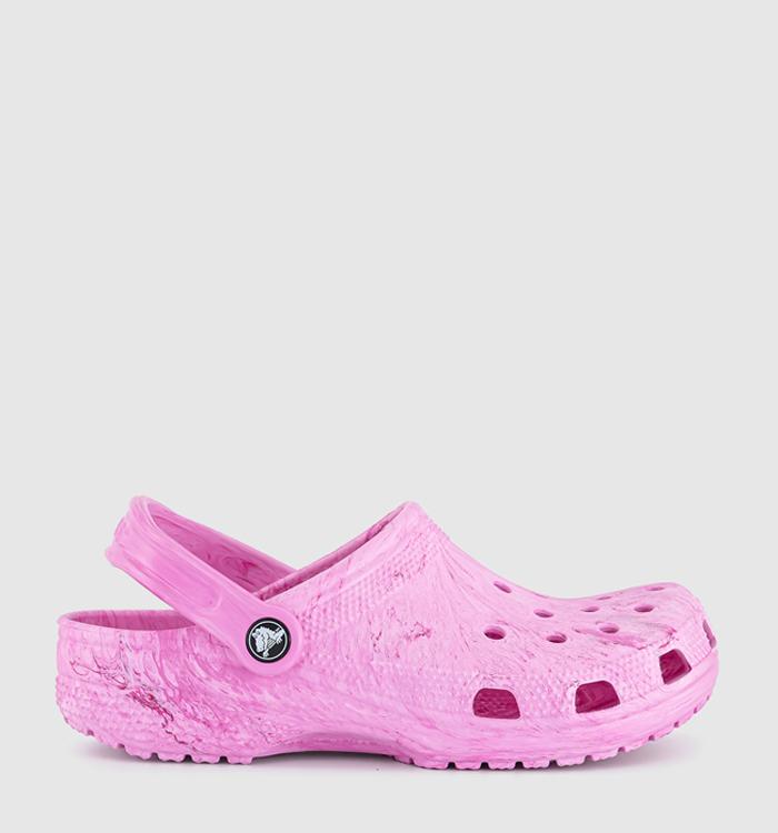 Crocs Classic Clogs Pink Multi Watercolour