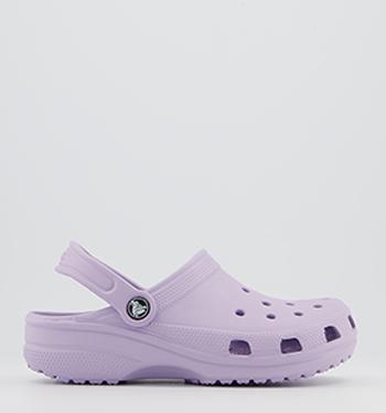 Crocs with best sale fur lavender