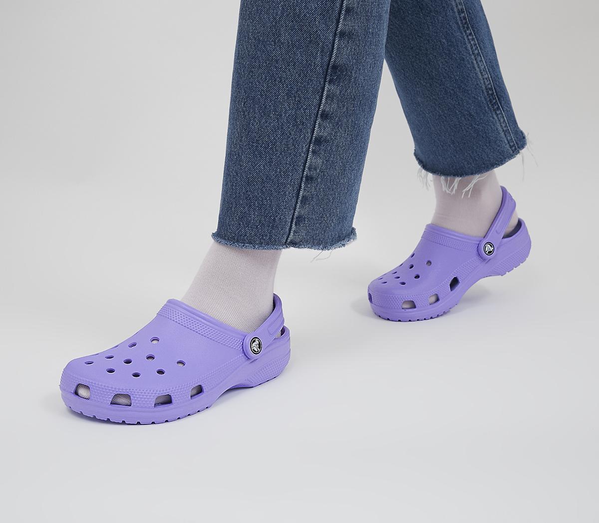 Crocs Classic Clogs Digital Violet - Flat Shoes for Women