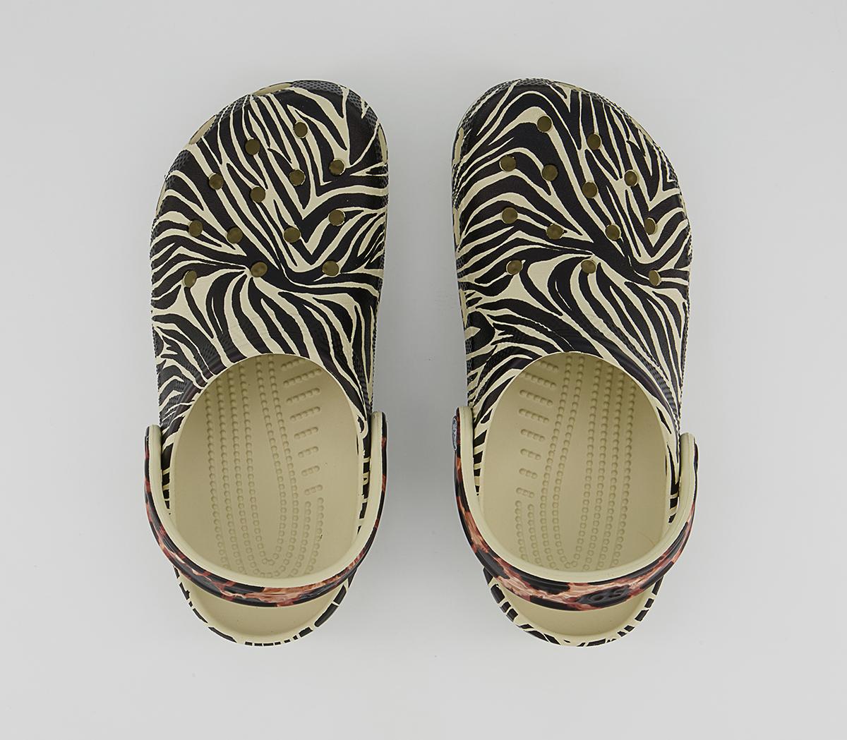 Crocs Classic Clogs Crocs Classic Clogs Bone Multi Animal