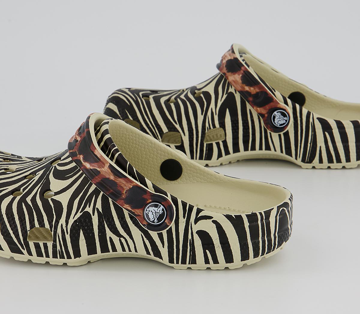 Crocs Classic Clogs Crocs Classic Clogs Bone Multi Animal