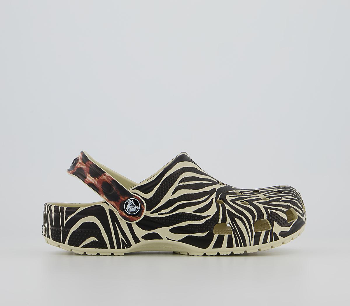 Crocs Classic Clogs Crocs Classic Clogs Bone Multi Animal