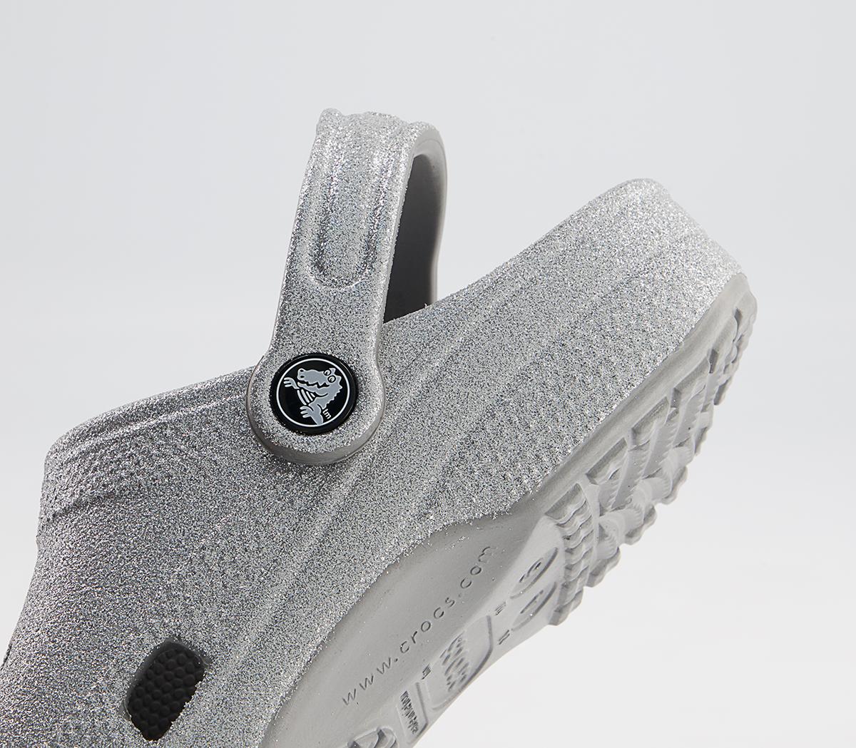 Crocs Classic Clogs Crocs Classic Clogs Silver Glitter