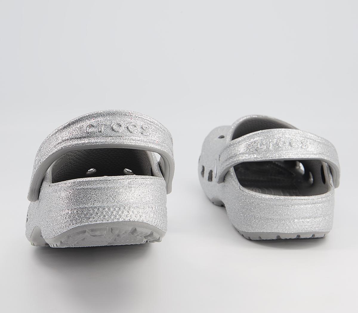 Crocs Classic Clogs Crocs Classic Clogs Silver Glitter