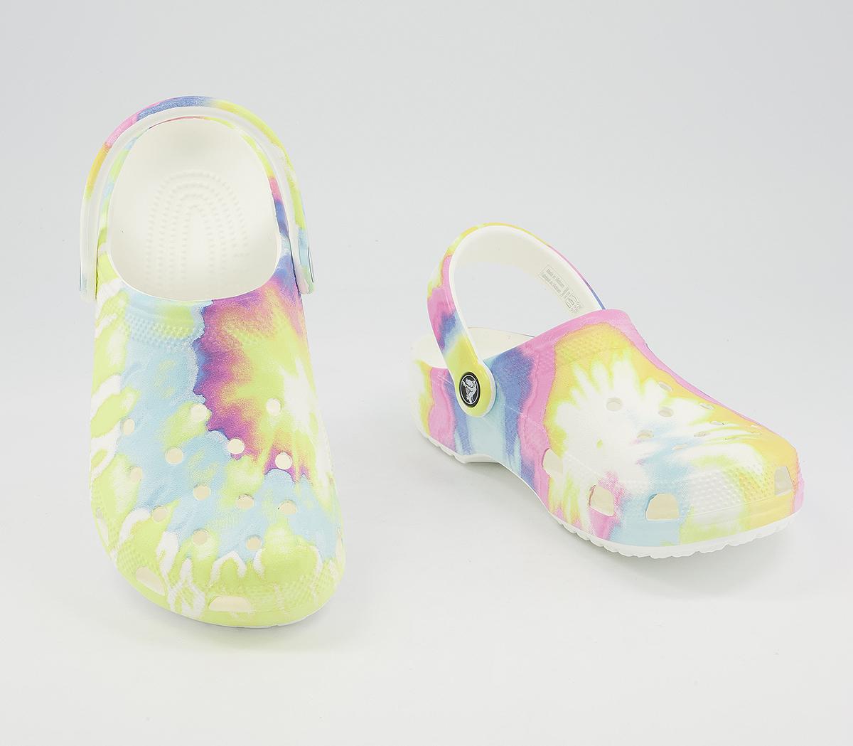 Crocs Classic Clogs Tie Dye - Flat Shoes For Women