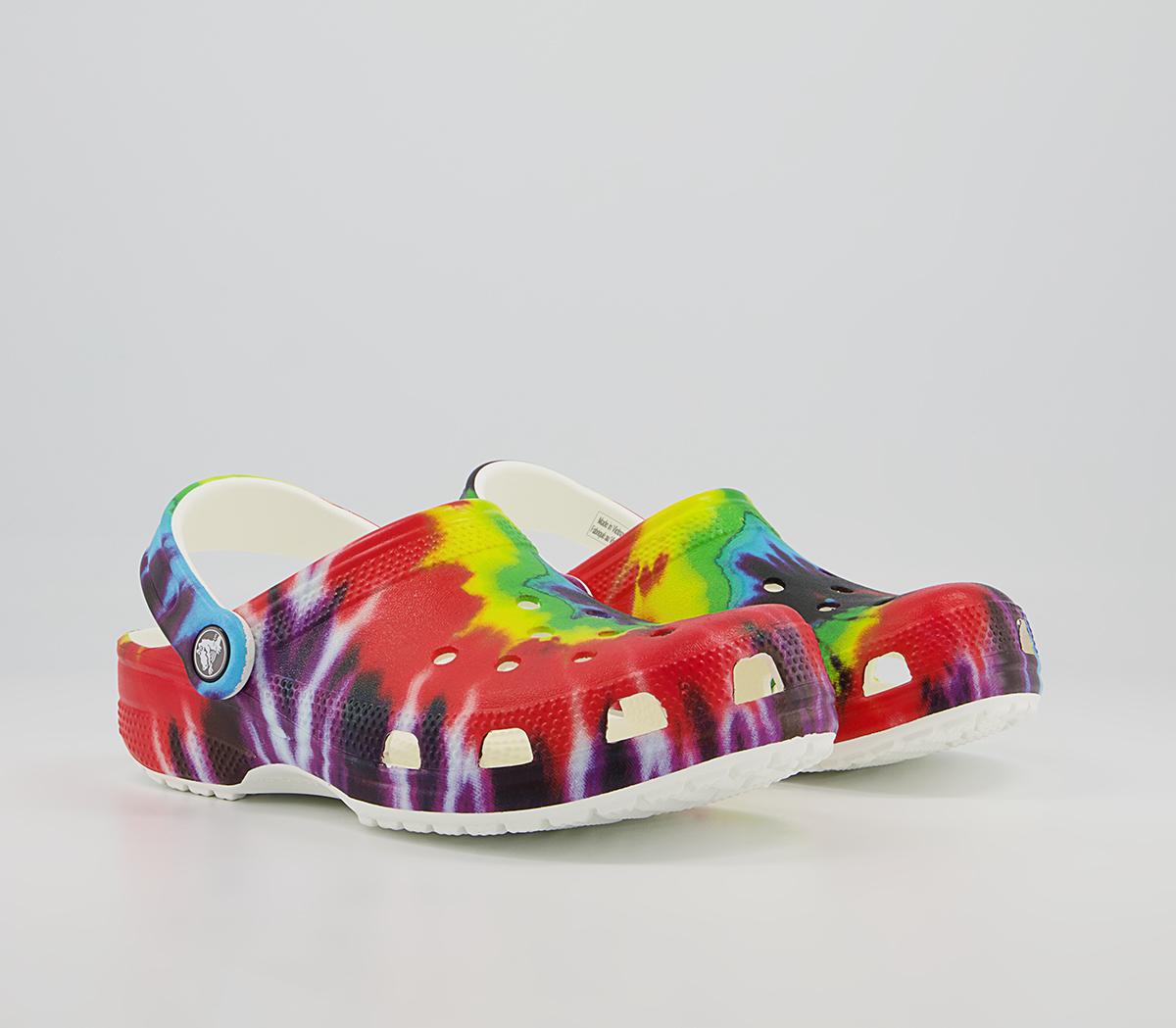 Crocs Classic Clogs Crocs Classic Clogs Tie Dye Multi
