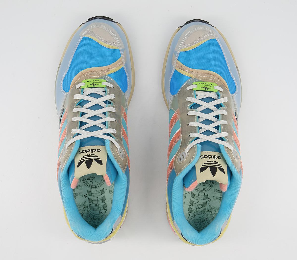 adidas Xz0006 Inside Out Trainers adidas Xz0006 Inside Out Trainers Bright Cyan Chalk Coral