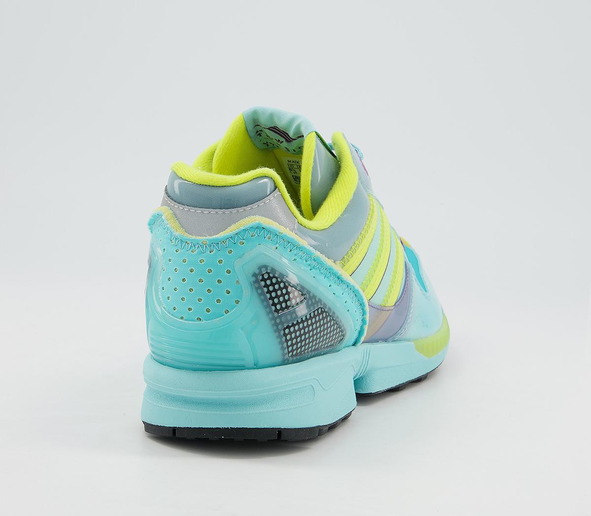 adidasXz0006 Inside Out TrainersClear Aqua Light Aqua Shock Yellow