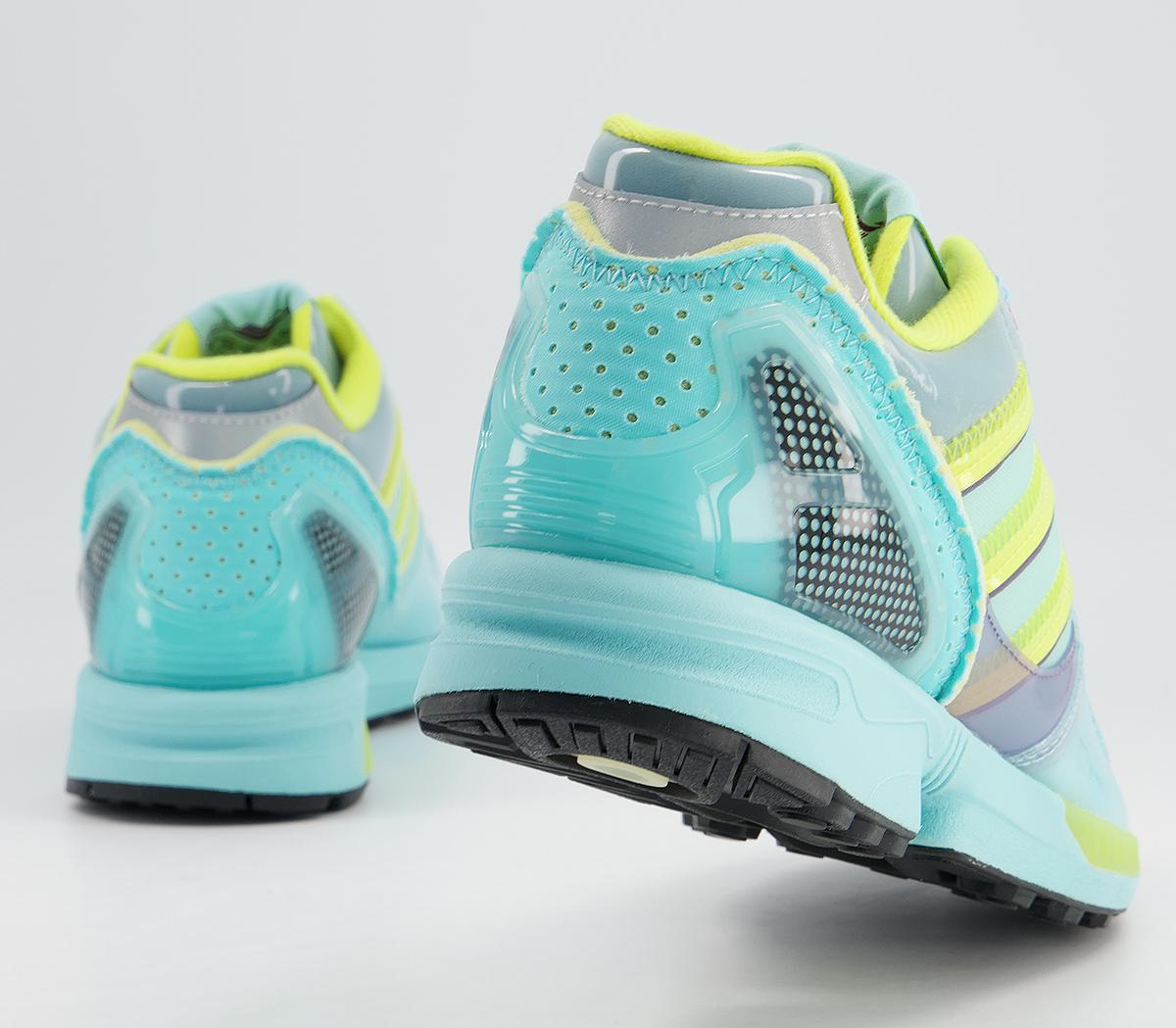 adidasXz0006 Inside Out TrainersClear Aqua Light Aqua Shock Yellow