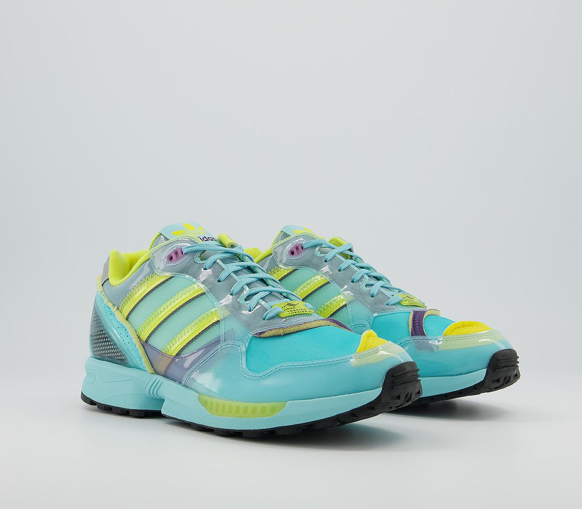 adidasXz0006 Inside Out TrainersClear Aqua Light Aqua Shock Yellow