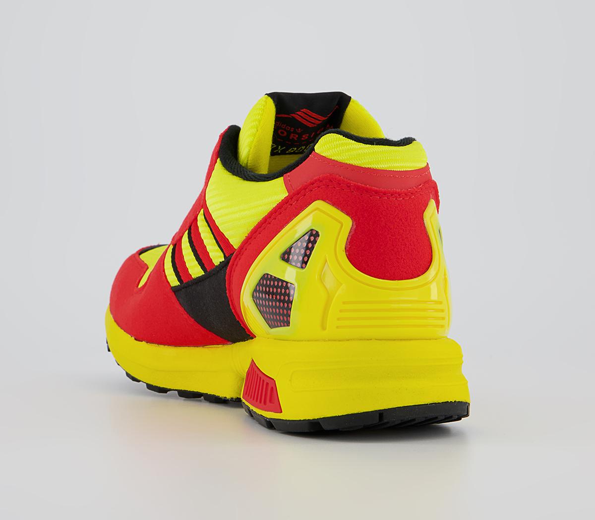adidas Consortium Zx 8000 Trainers Yellow Black Red - Unisex Sports