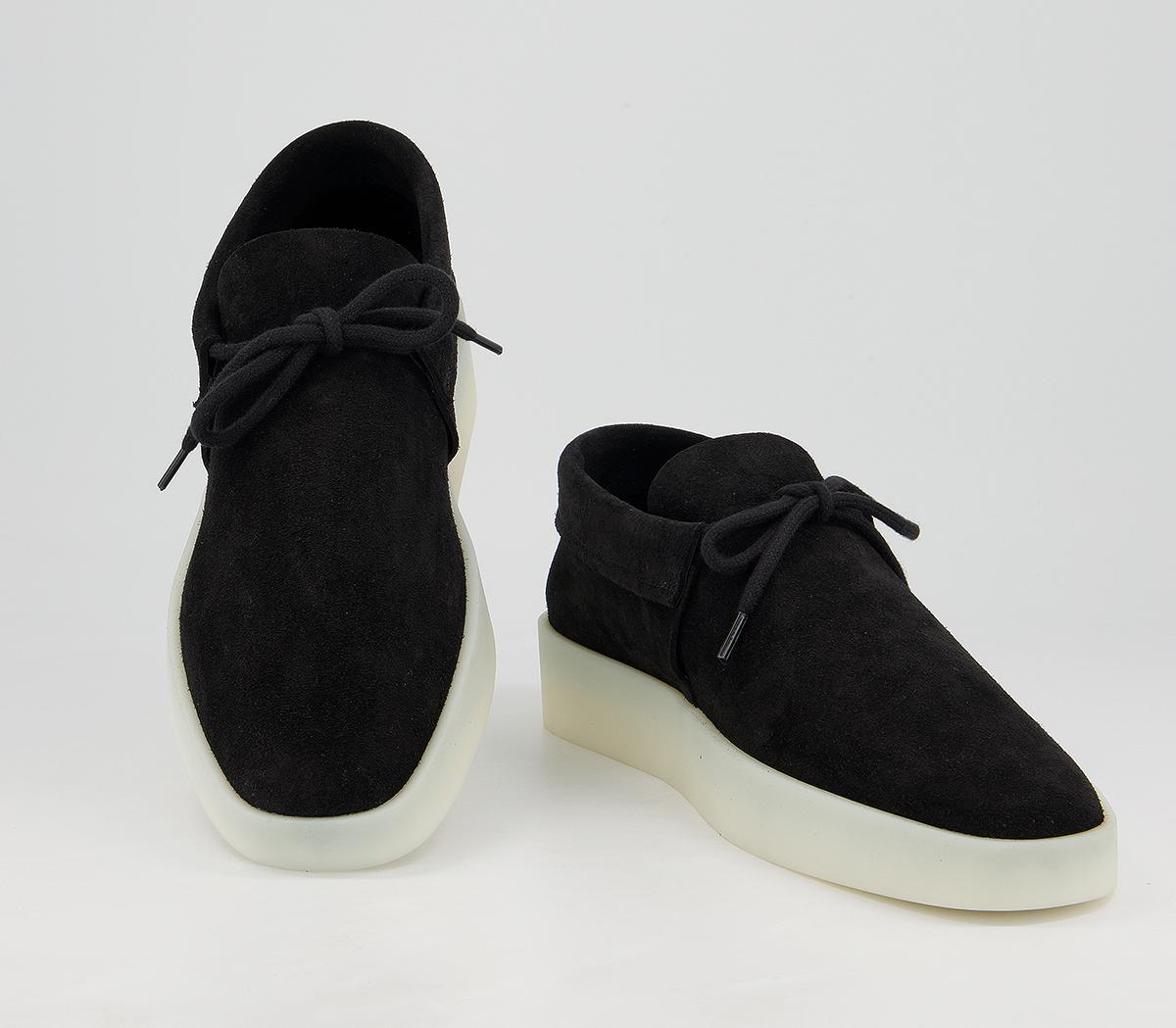 fear of god black moccasin