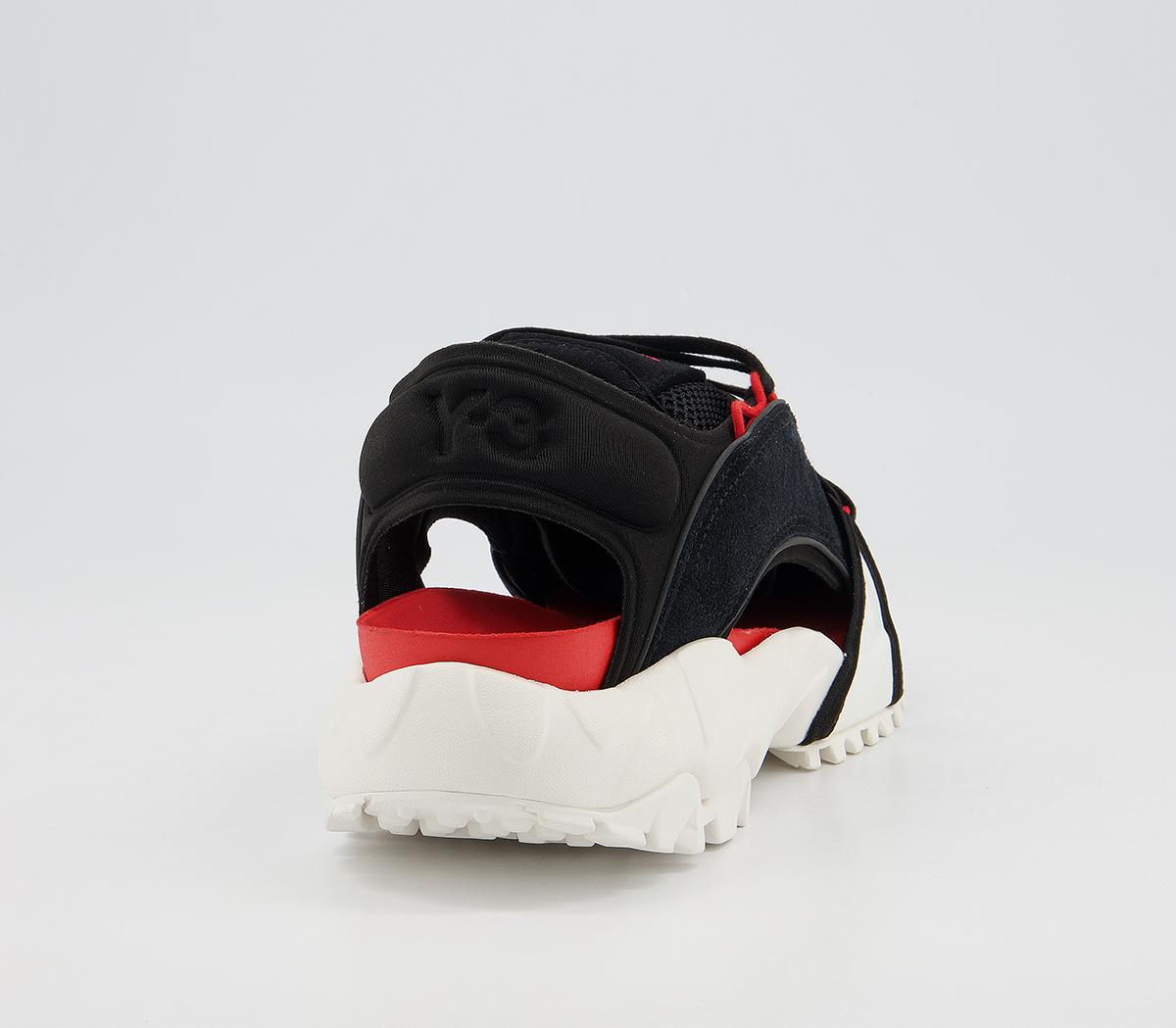 adidas Y-3 Y-3 Notoma Sandals adidas Y-3 Y-3 Notoma Sandals Black Chalk White Red
