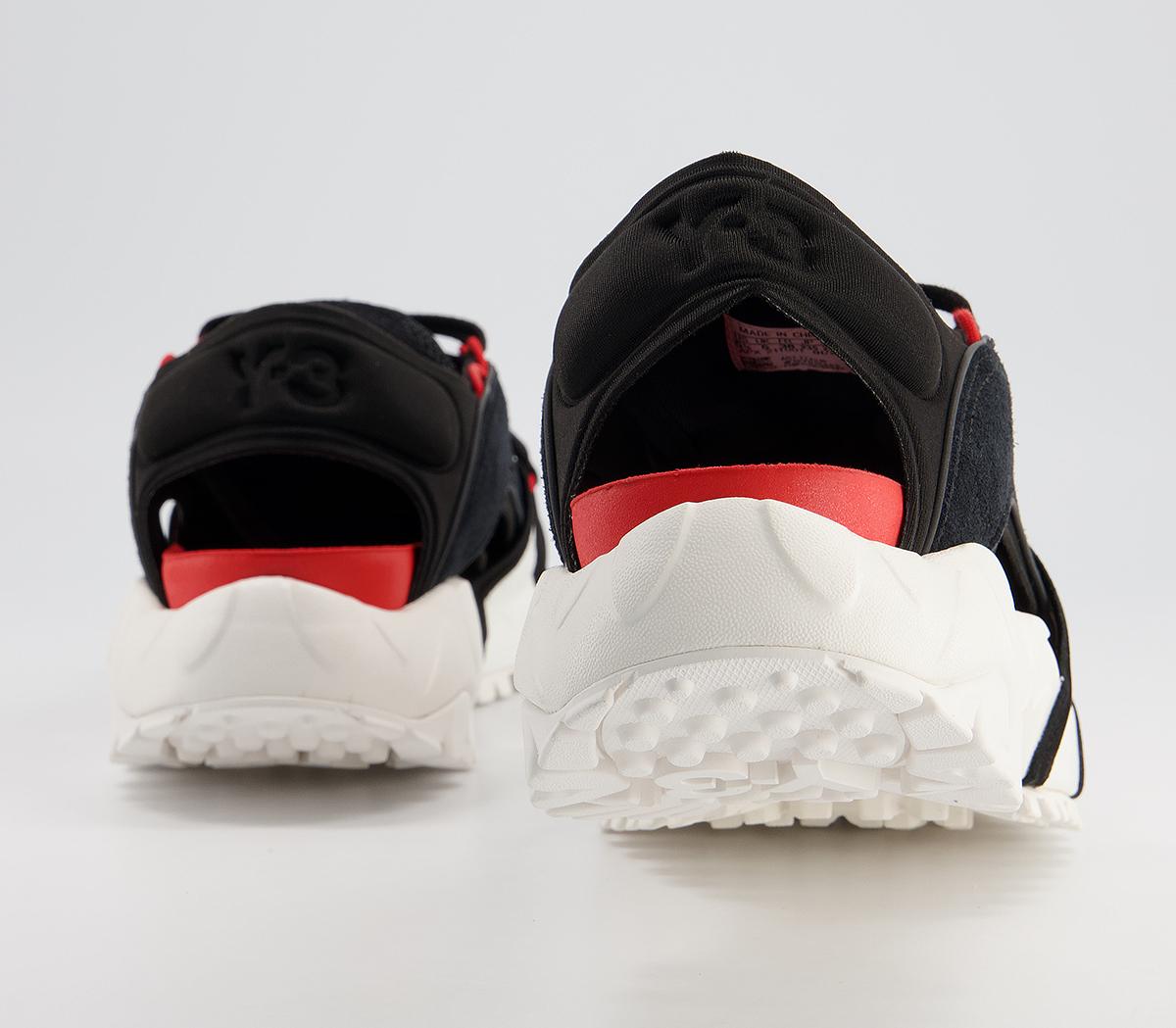 adidas Y-3 Y-3 Notoma Sandals adidas Y-3 Y-3 Notoma Sandals Black Chalk White Red