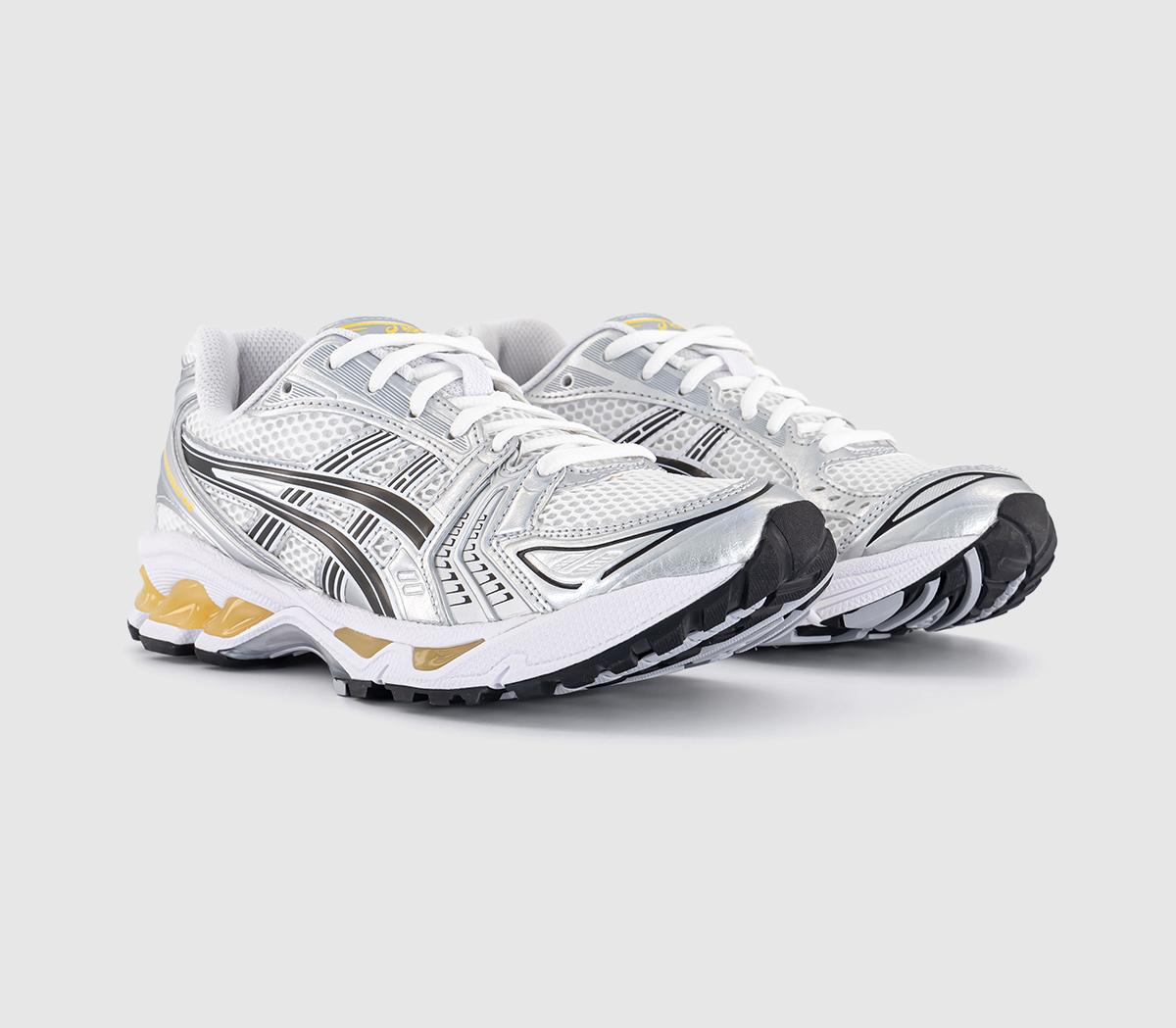ASICS Gel-kayano 14 Trainers White Taichi Yellow - Women's Trainers