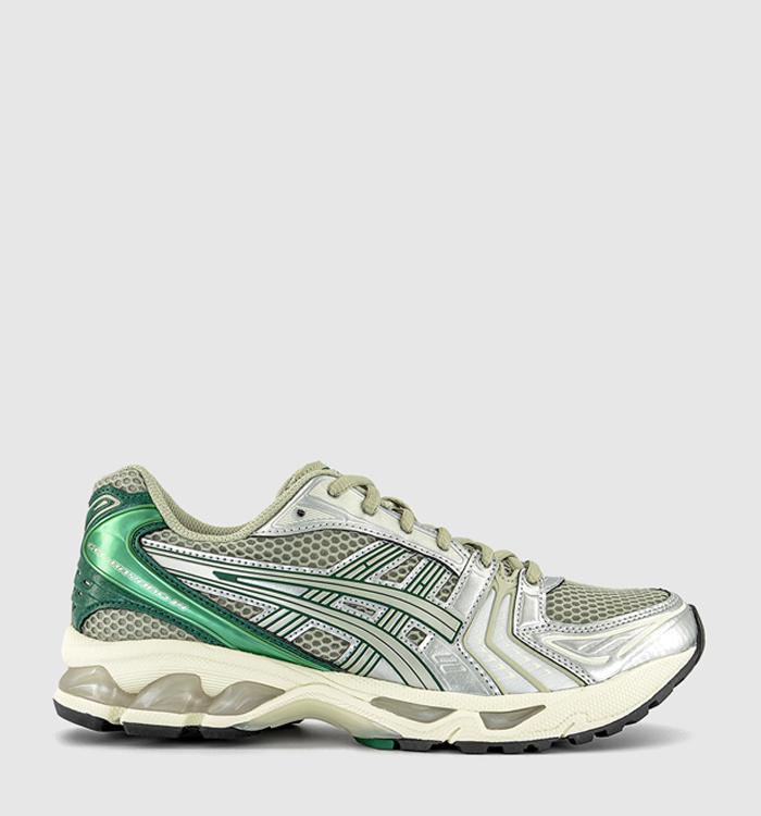 ASICS Gel-Kayano 14 Trainers Dried Leaf Green Pure Silver