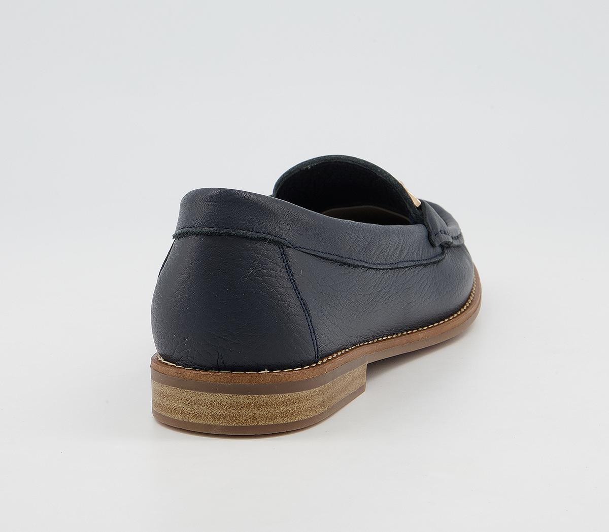 Office Friesan Trim Soft Loafers Office Friesan Trim Soft Loafers Navy Leather