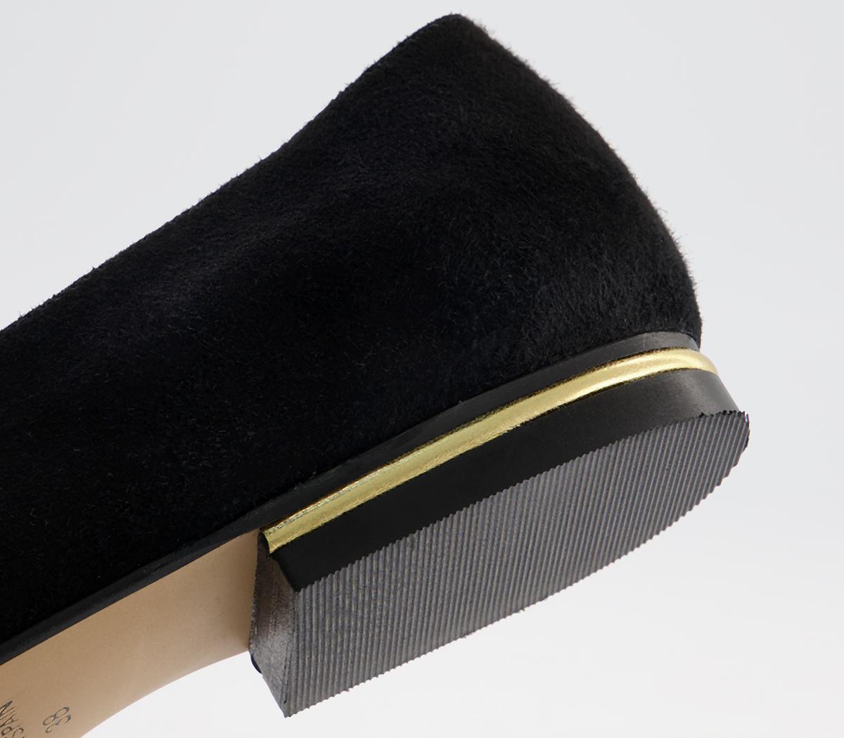 Office Fia Almond Toe Soft Loafers Office Fia Almond Toe Soft Loafers Black Suede