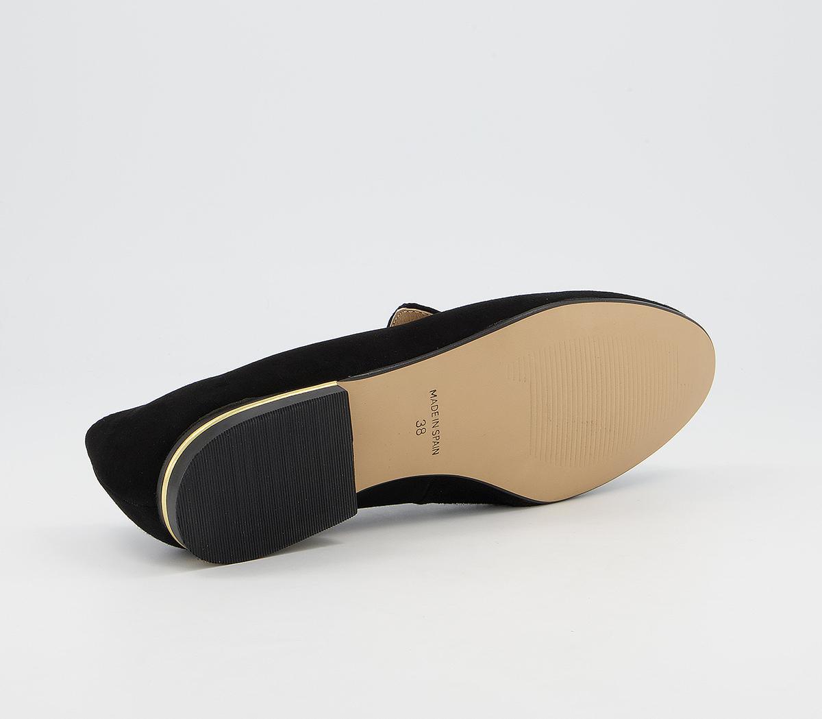 Office Fia Almond Toe Soft Loafers Office Fia Almond Toe Soft Loafers Black Suede