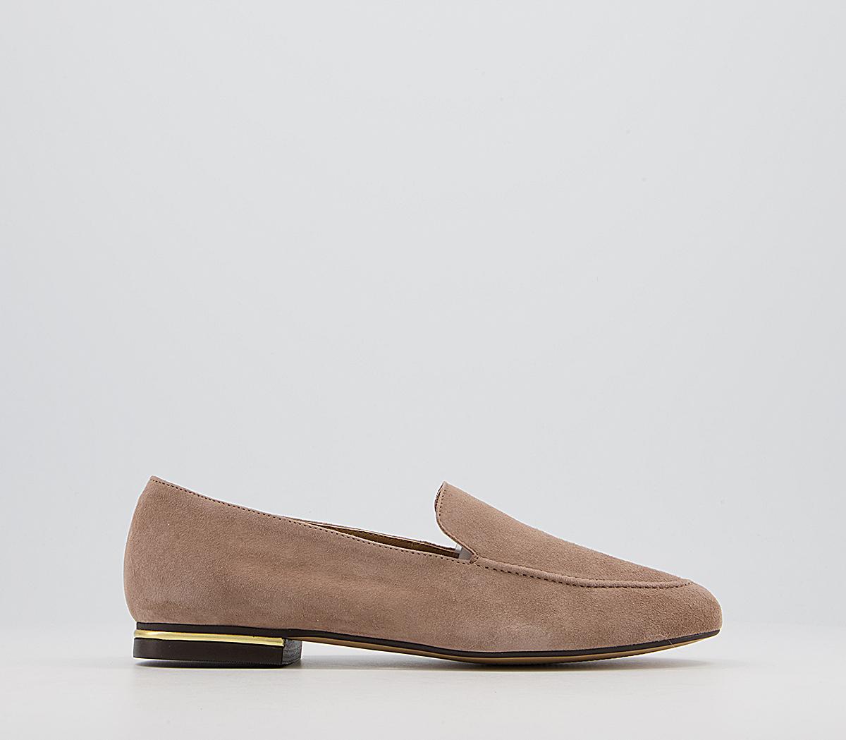 OFFICEFia Soft LoafersTaupe Suede