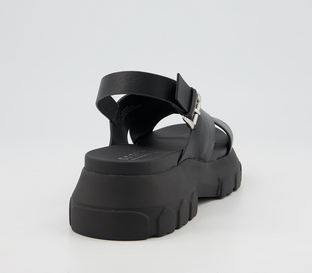 OFFICE Sweet Pea Sporty Cross Strap Sandals Black Women’s Sandals