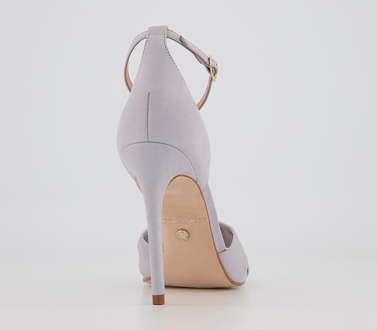 Office Hacker Twist Vamp Stiletto Heeled Sandals Office Hacker Twist Vamp Stiletto Heeled Sandals Grey Nubuck