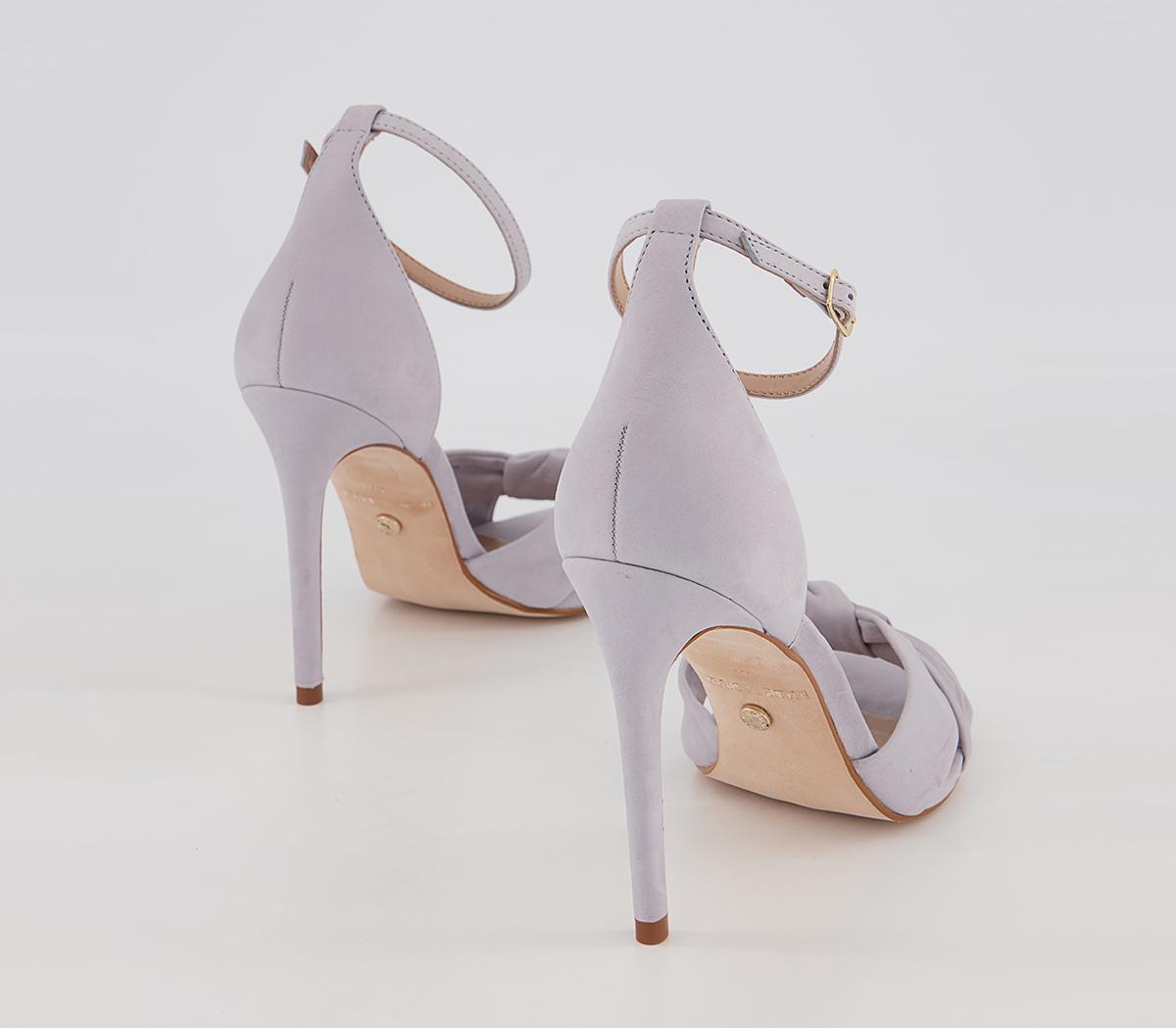 Office Hacker Twist Vamp Stiletto Heeled Sandals Office Hacker Twist Vamp Stiletto Heeled Sandals Grey Nubuck