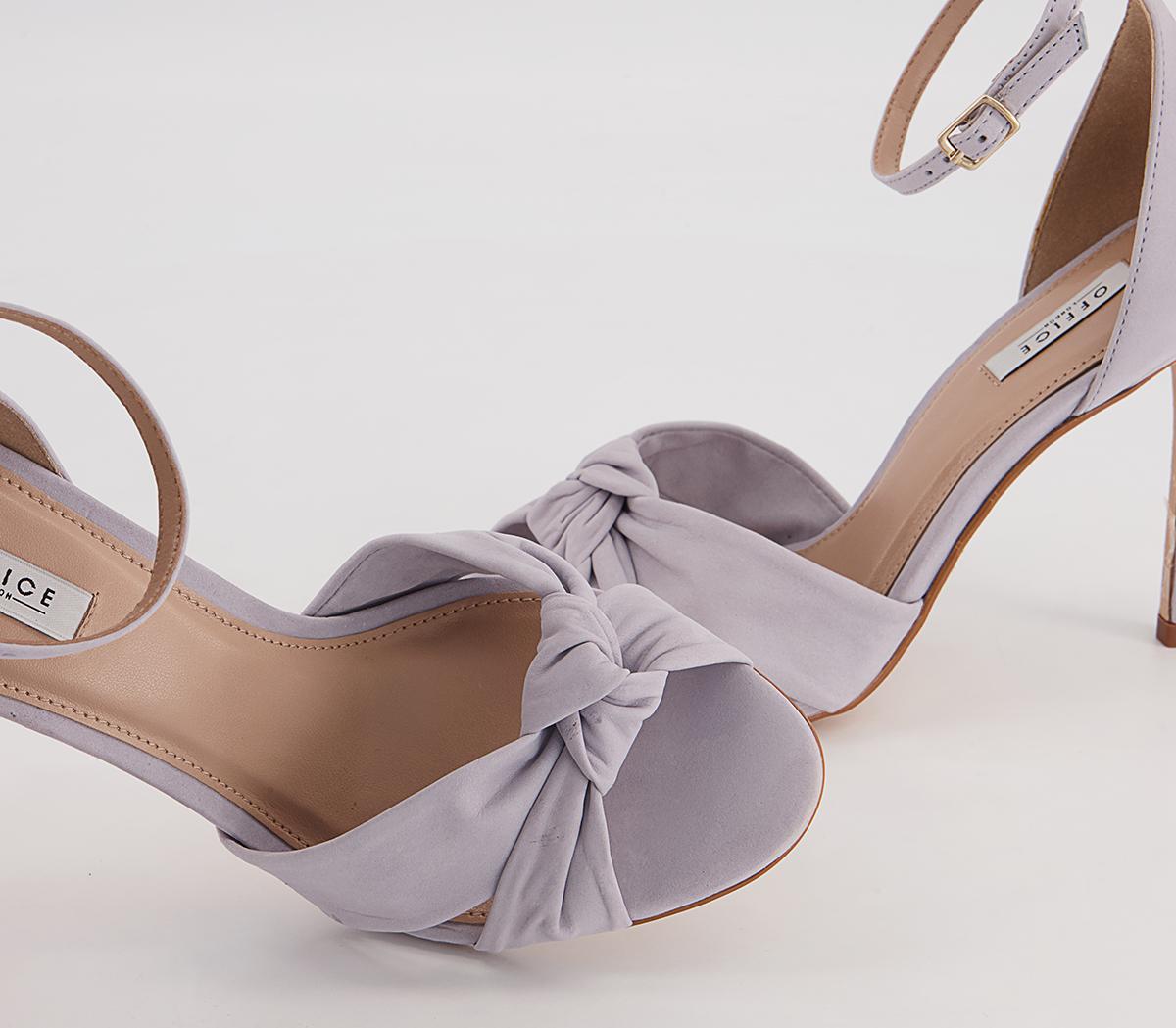Office Hacker Twist Vamp Stiletto Heeled Sandals Office Hacker Twist Vamp Stiletto Heeled Sandals Grey Nubuck