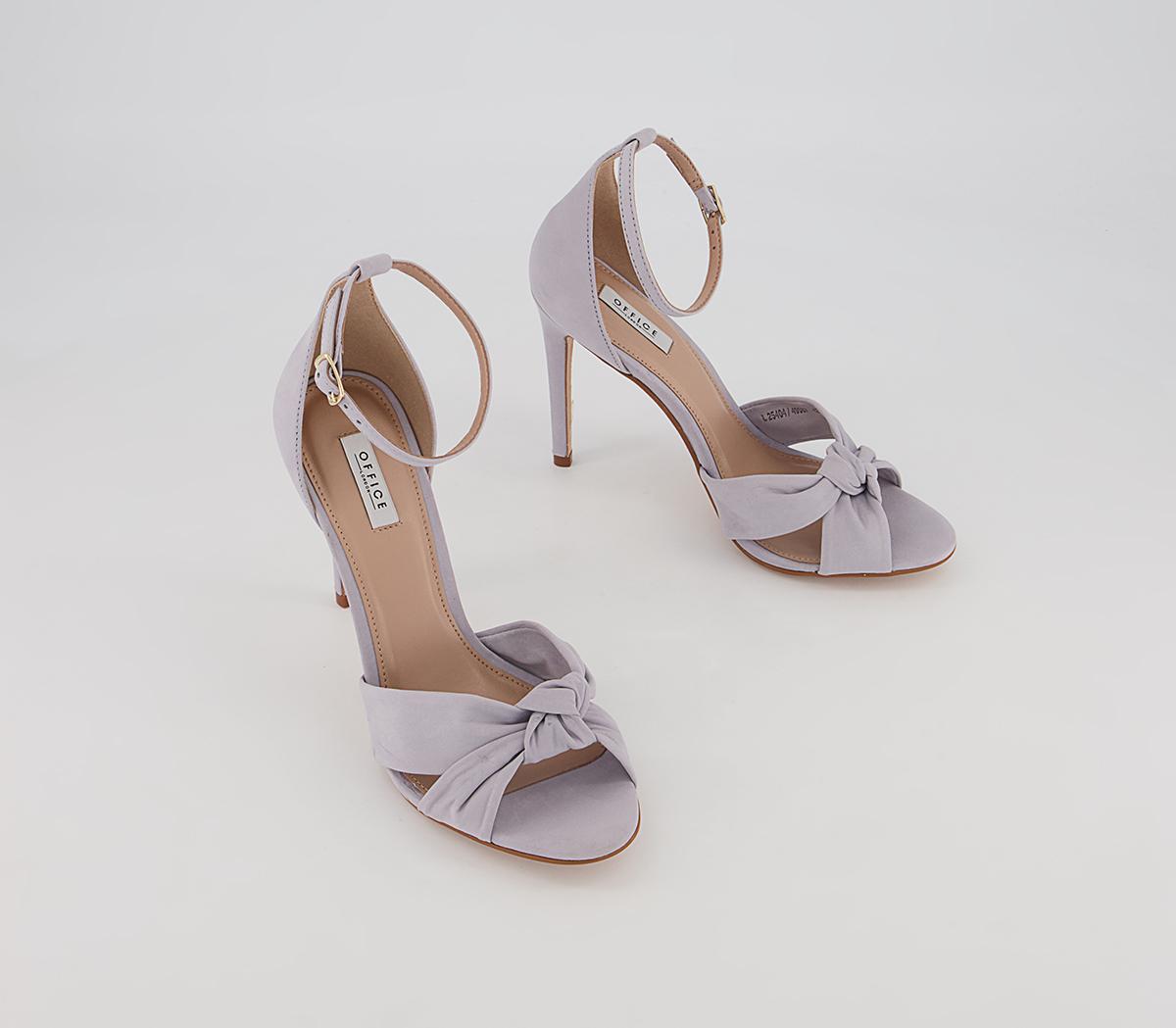 Office Hacker Twist Vamp Stiletto Heeled Sandals Office Hacker Twist Vamp Stiletto Heeled Sandals Grey Nubuck
