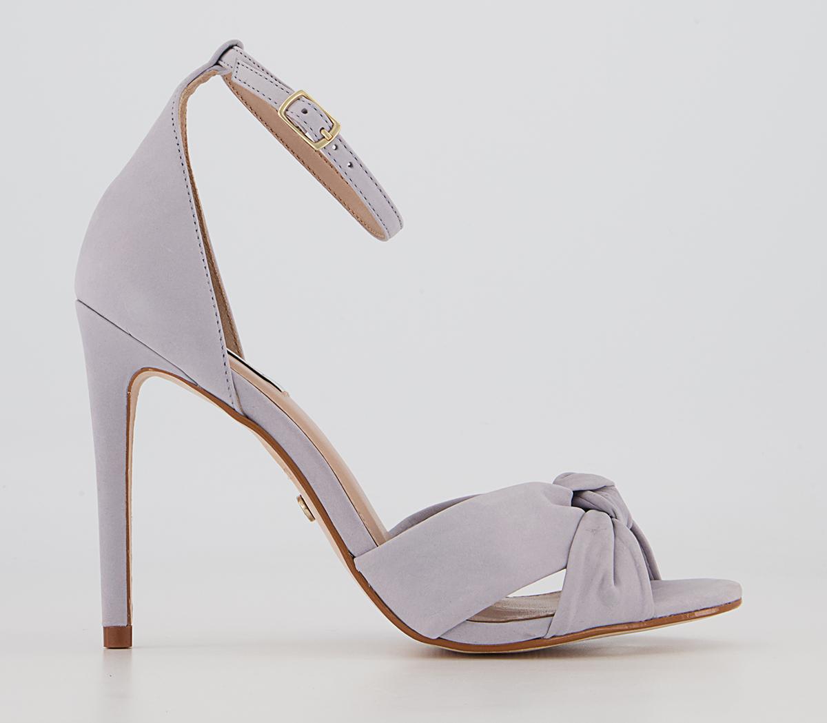 Office Hacker Twist Vamp Stiletto Heeled Sandals Office Hacker Twist Vamp Stiletto Heeled Sandals Grey Nubuck