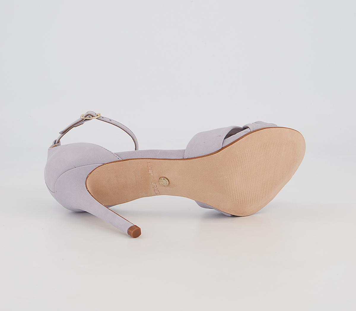 Office Hacker Twist Vamp Stiletto Heeled Sandals Office Hacker Twist Vamp Stiletto Heeled Sandals Grey Nubuck
