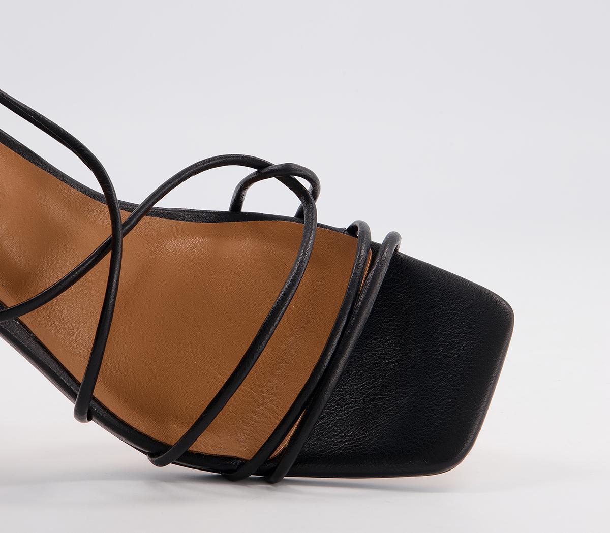 Office Medea Strappy Stiletto Heeled Sandals Office Medea Strappy Stiletto Heeled Sandals Black
