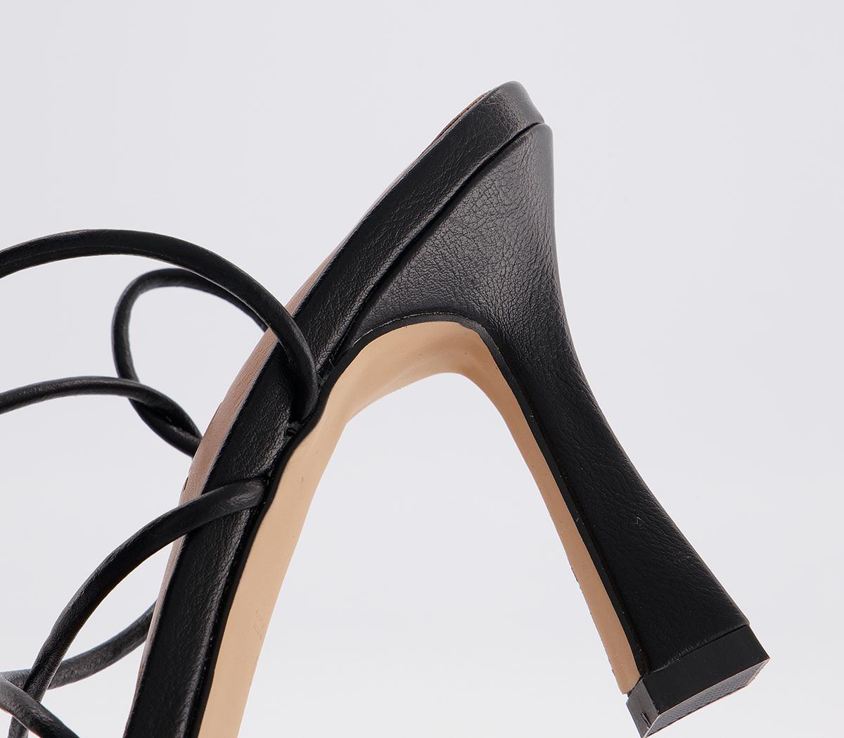 Office Medea Strappy Stiletto Heeled Sandals Office Medea Strappy Stiletto Heeled Sandals Black