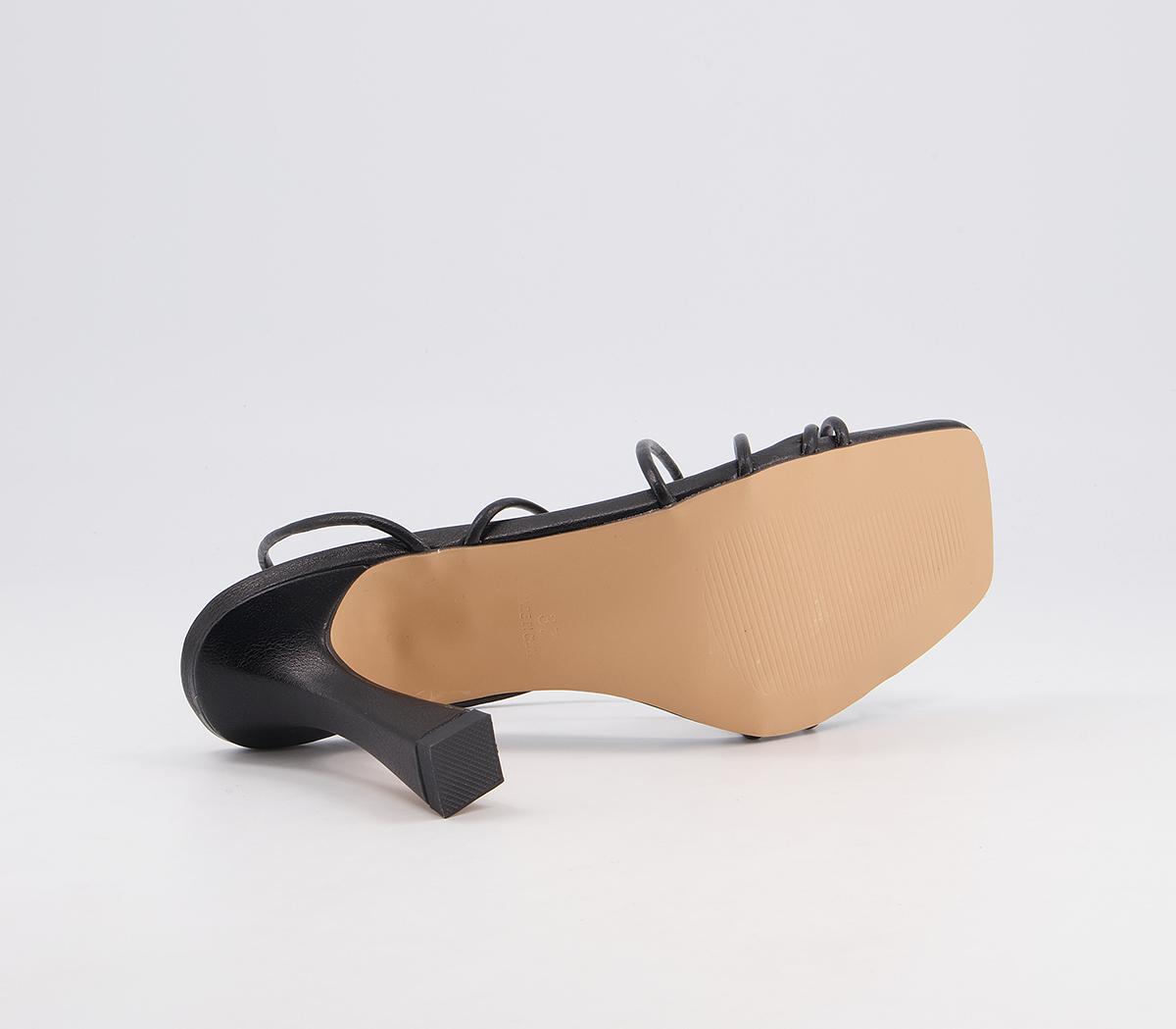 Office Medea Strappy Stiletto Heeled Sandals Office Medea Strappy Stiletto Heeled Sandals Black