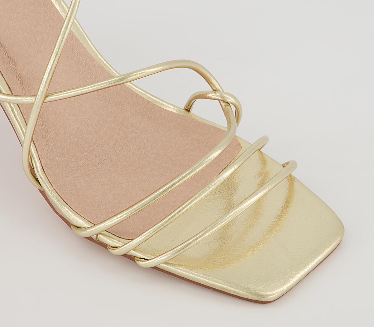 Office Medea Strappy Heels Office Medea Strappy Heels Gold