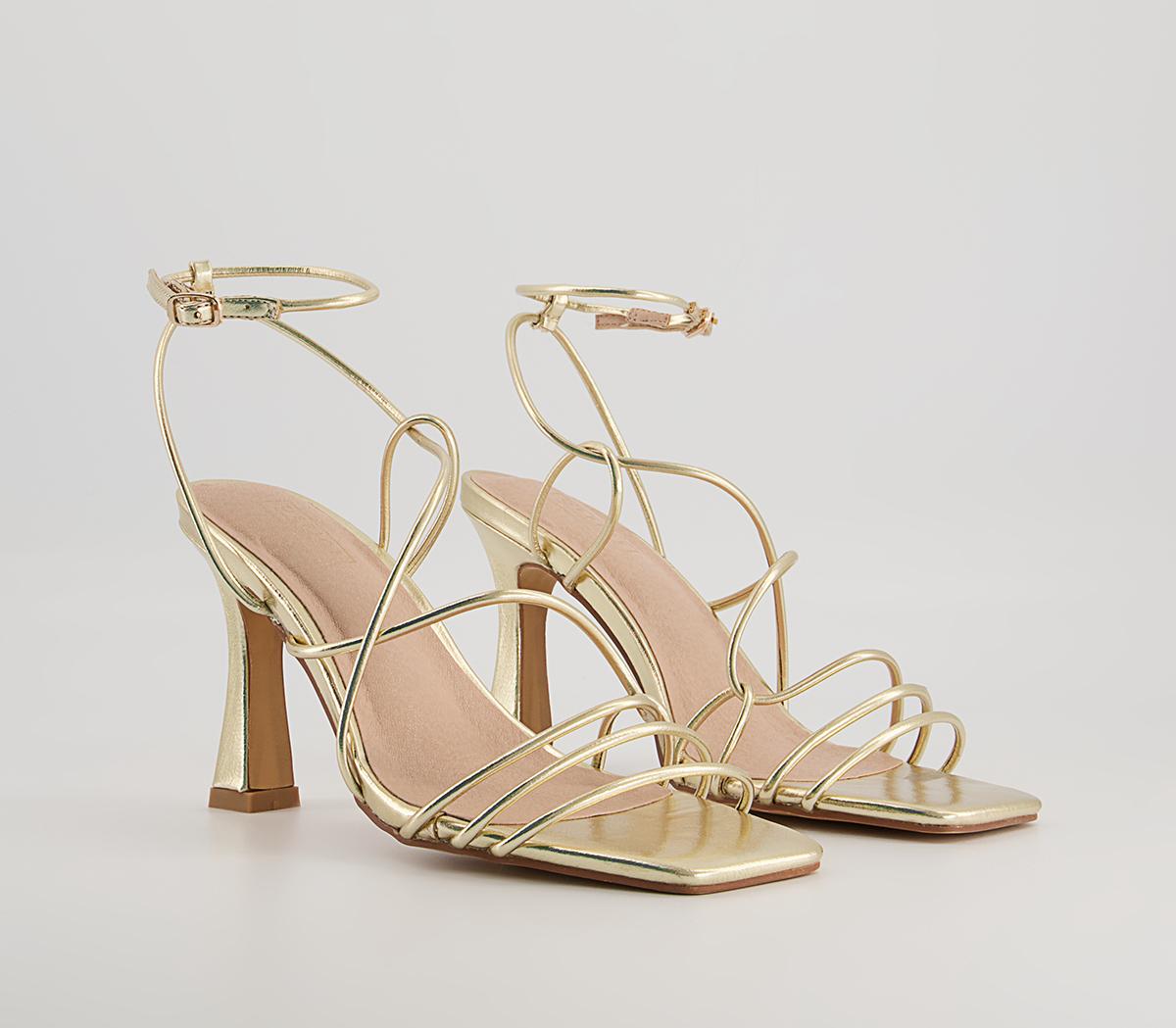 Office Medea Strappy Heels Office Medea Strappy Heels Gold