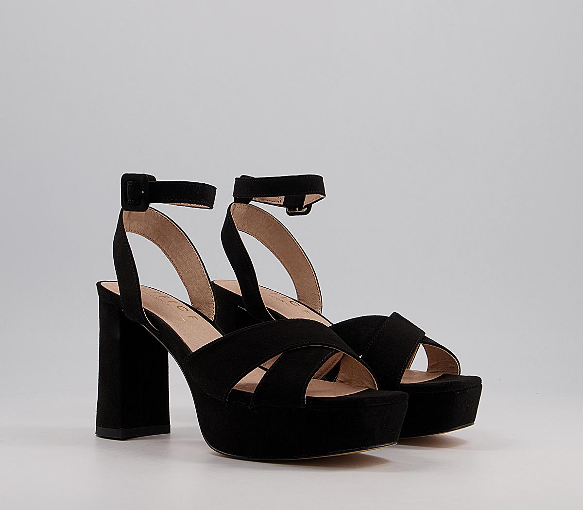OFFICEHamburg Platform SandalsBlack