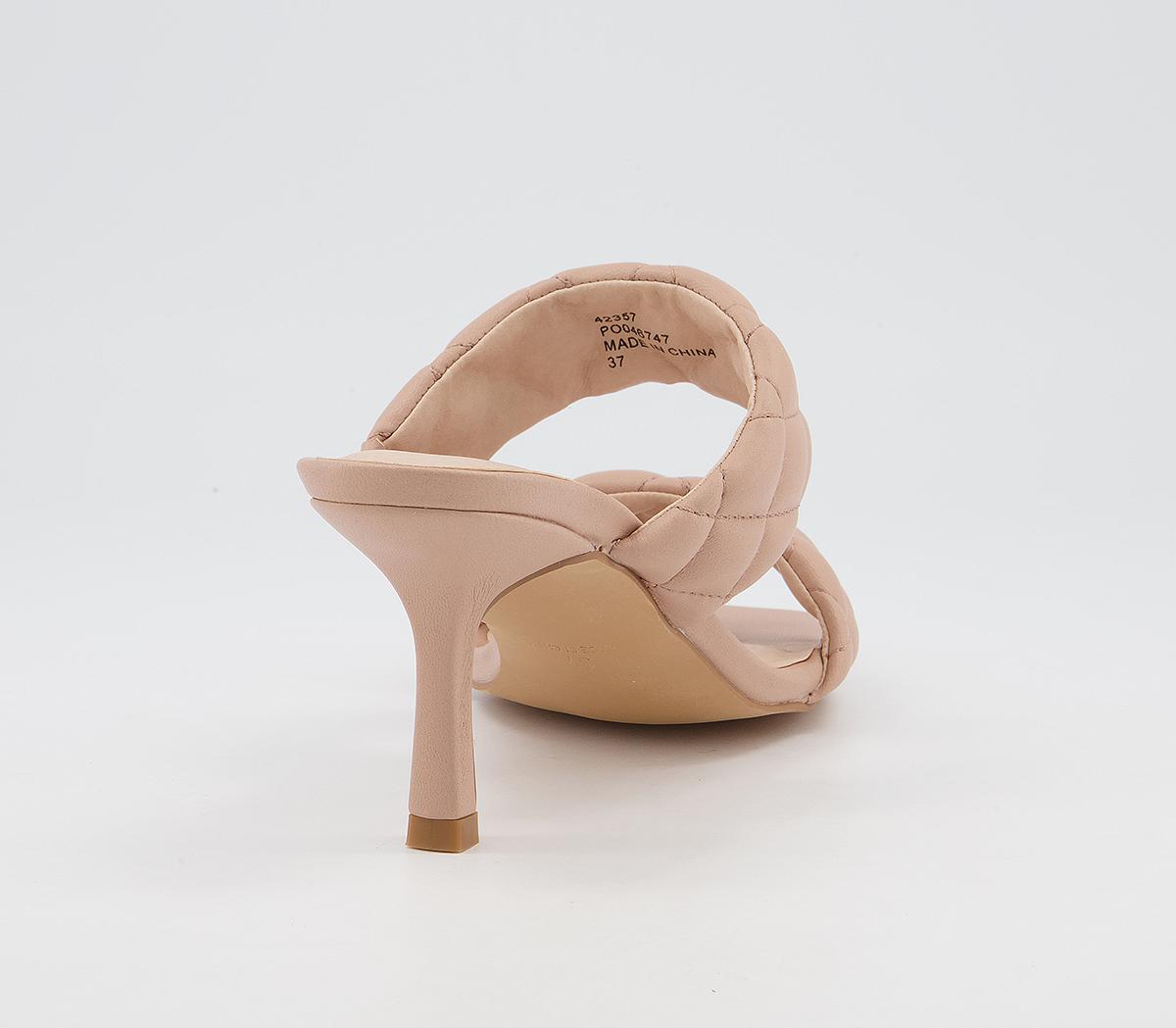 quilted mules nude