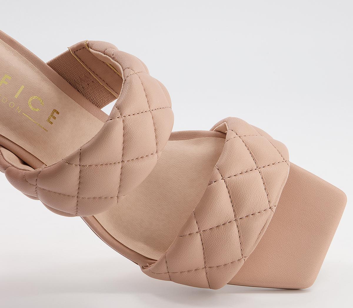 Office Madina Quilted Mules Office Madina Quilted Mules Nude