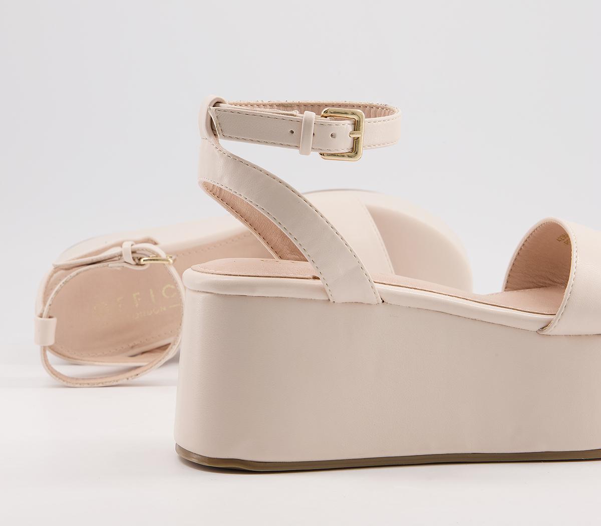 Office Miri Two Part Wedges Office Miri Two Part Wedges Off White