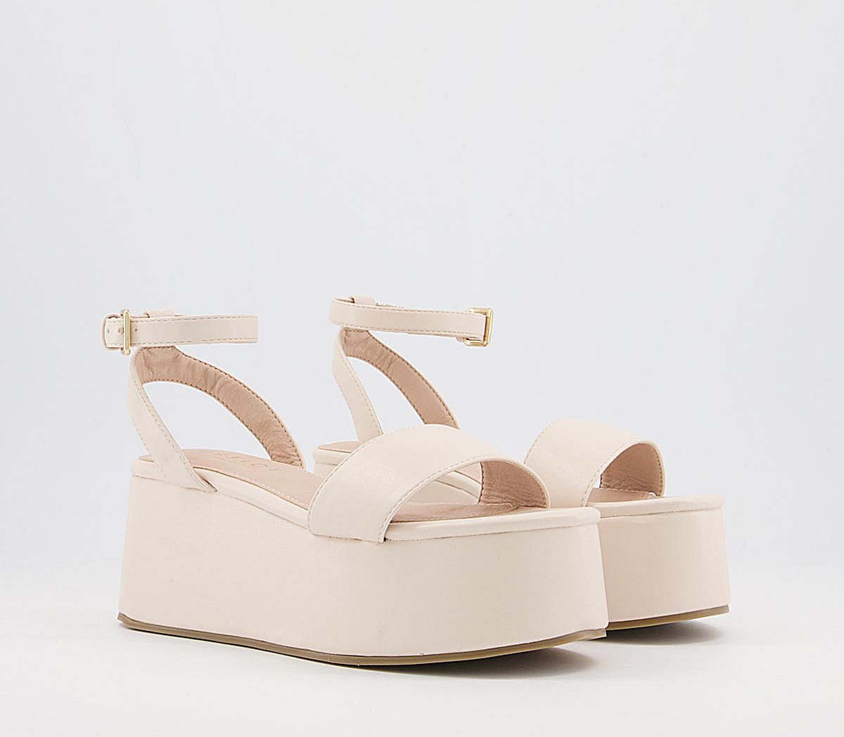Office Miri Two Part Wedges Office Miri Two Part Wedges Off White