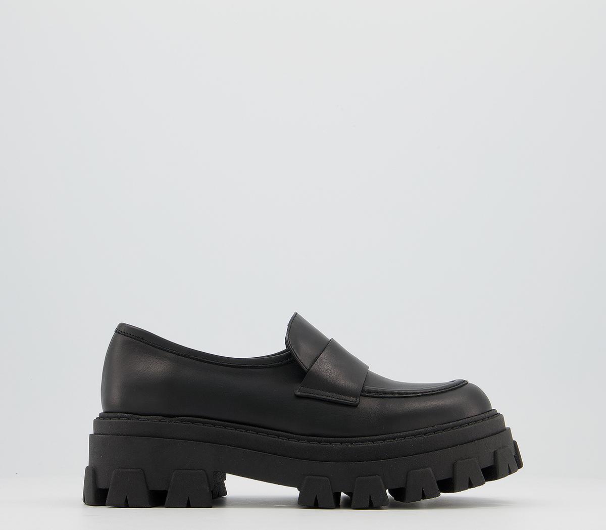 OFFICEMidlands Chunky LoafersBlack Leather