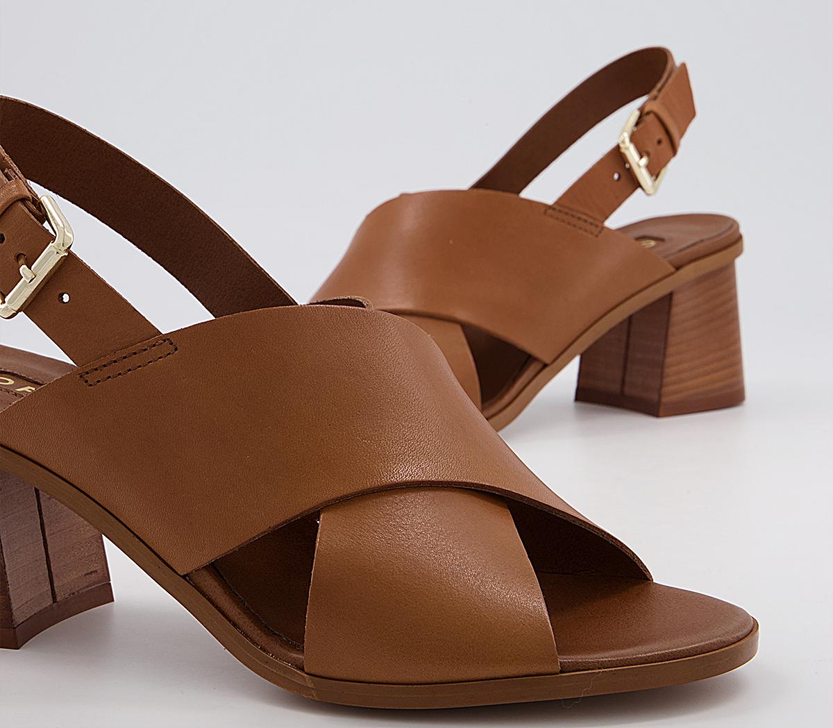 OFFICEMoldova Coverage SandalsTan Leather