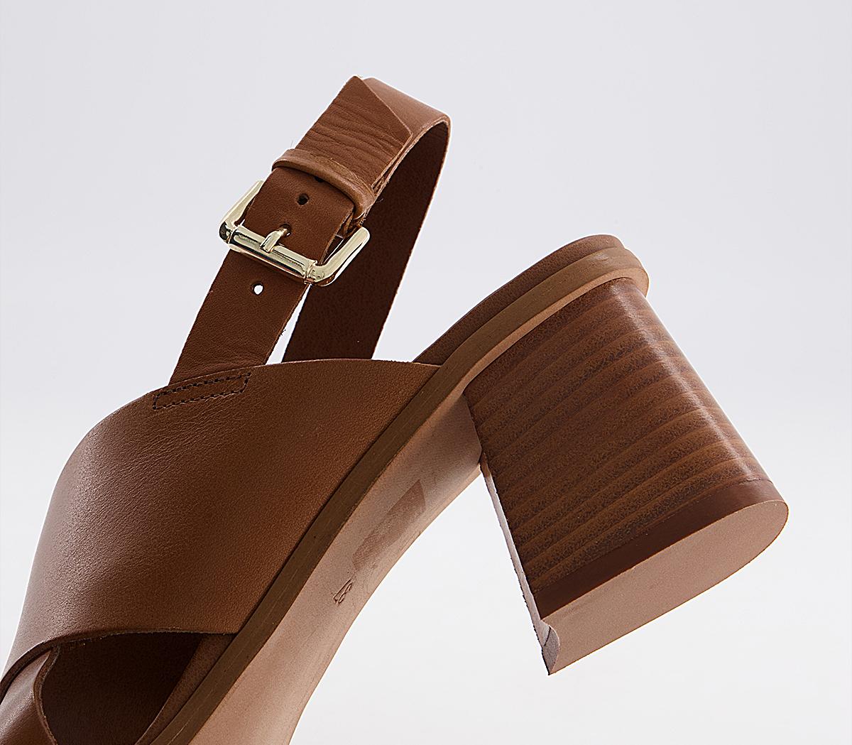 OFFICEMoldova Coverage SandalsTan Leather