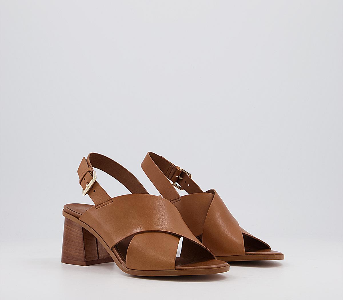 OFFICEMoldova Coverage SandalsTan Leather