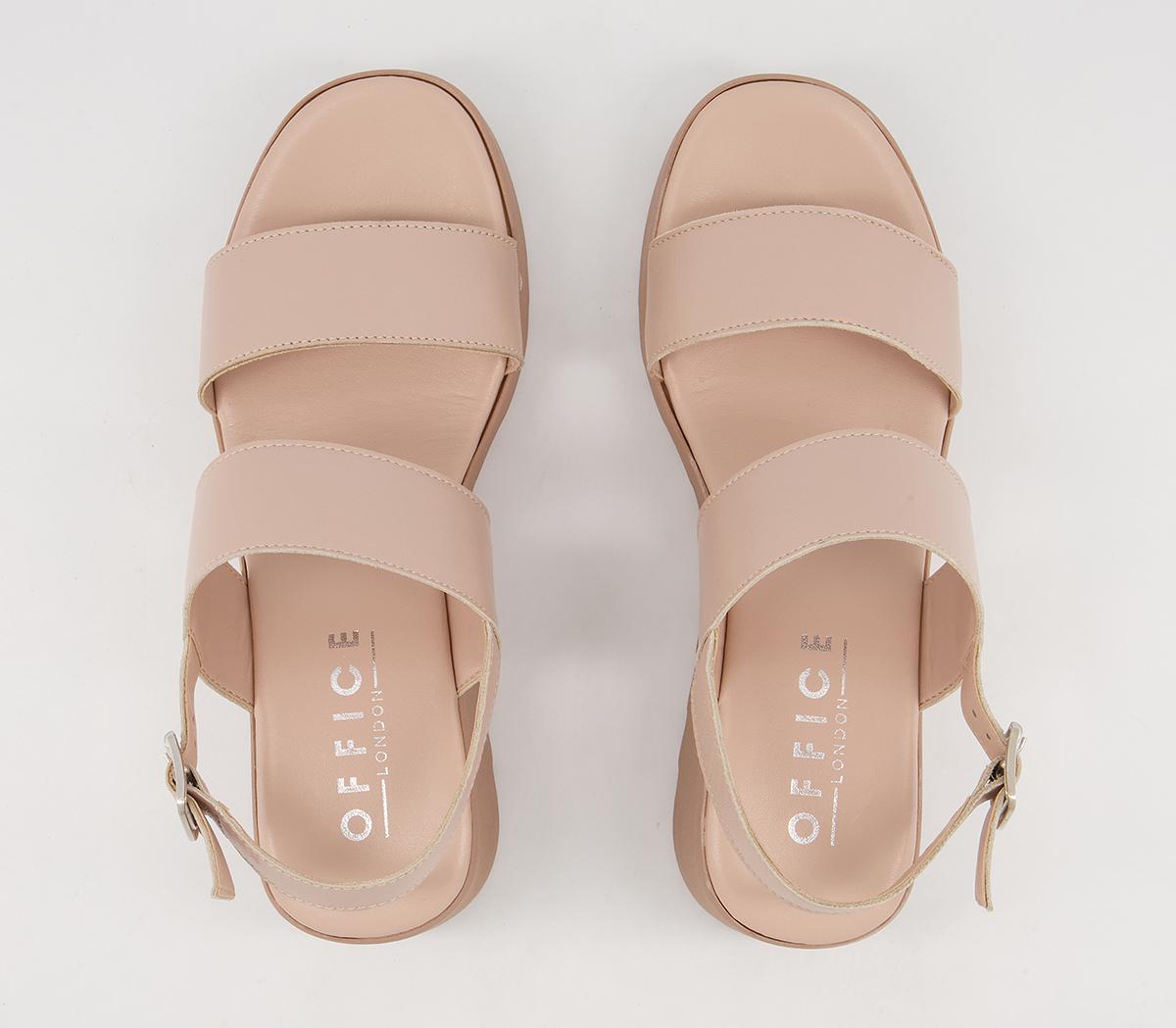 two part wedge sandals