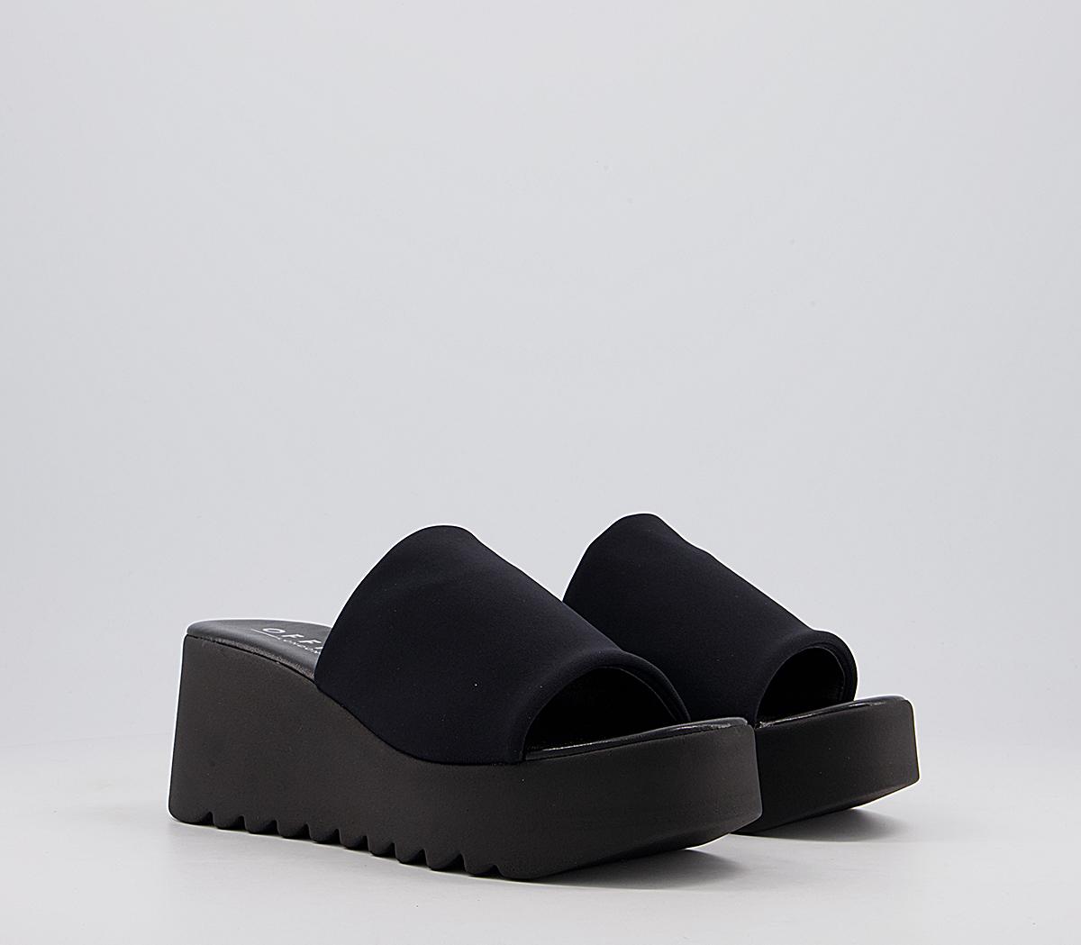 Office Maldive Sporty Mule Wedges Office Maldive Sporty Mule Wedges Black