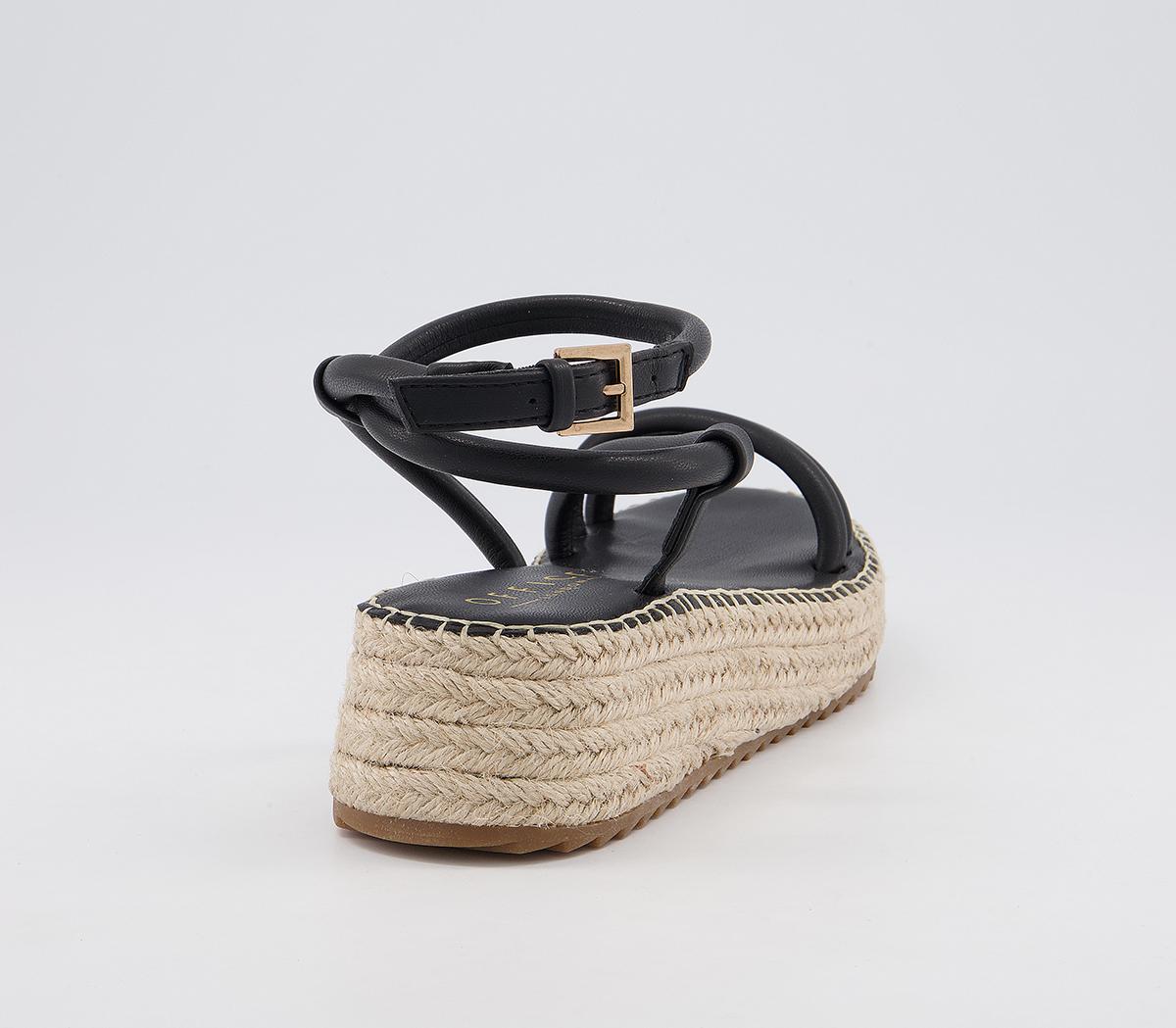 Office Malita Strappy Espadrilles Office Malita Strappy Espadrilles Black