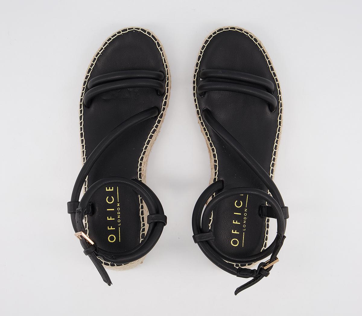 Office Malita Strappy Espadrilles Office Malita Strappy Espadrilles Black